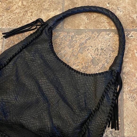 DV Large Black Bag with Tassel - Picture 2 of 10